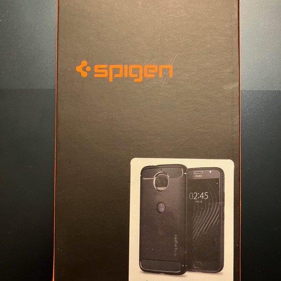 Motorola New NIB Spigen Moto G5S Plus phone case black - Picture 1 of 3